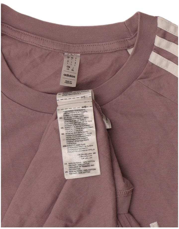 Tricou pentru bărbați Adidas Top mare violet din bumbac