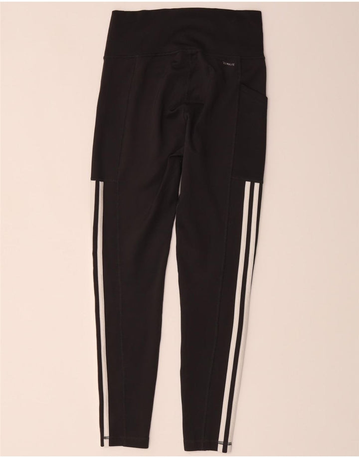 Leggings Climalite pentru femei Adidas UK 8/10 Poliester negru mic