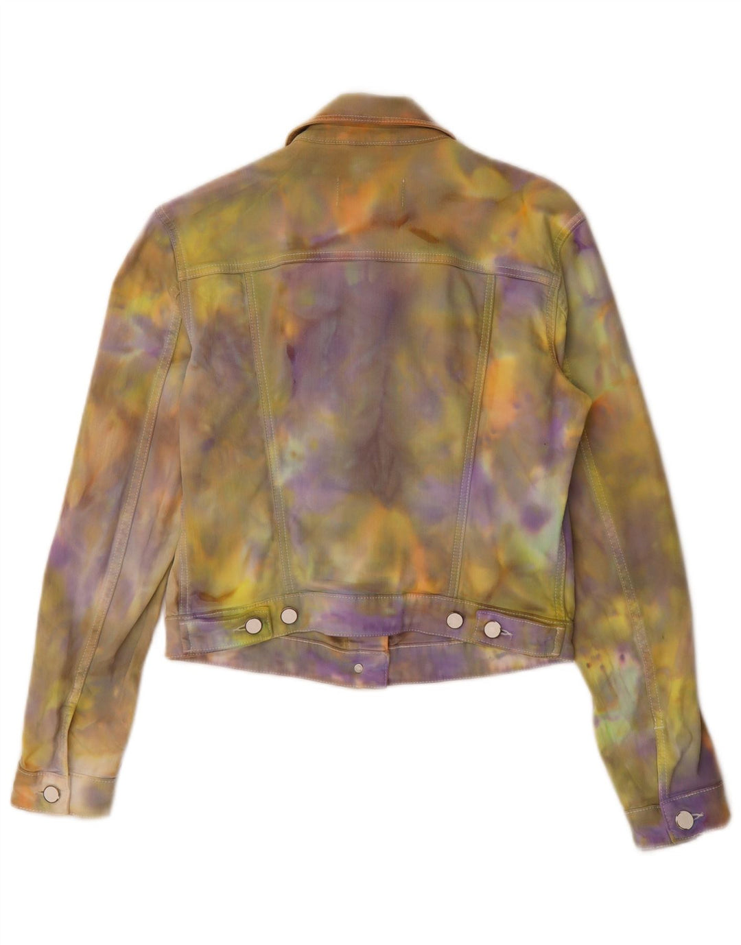 Jachetă de blugi pentru femei Hugo Boss UK 10 mic, multicolor, din bumbac Tie Dye