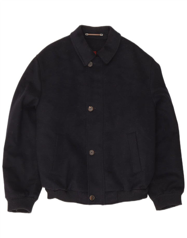 STEINBOCK Mens Bomber Jacket UK 40 Large Navy Blue