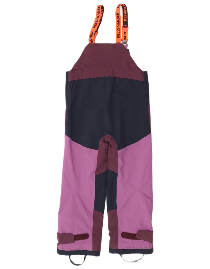 Pantaloni de schi Helly Hansen pentru fete 8-9 ani violet poliester color bloc