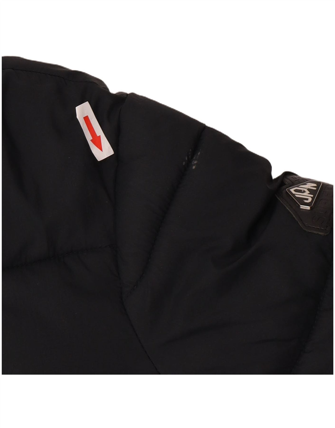 Jachetă căptușită Superdry pentru femei UK 8 Small Black Nylon