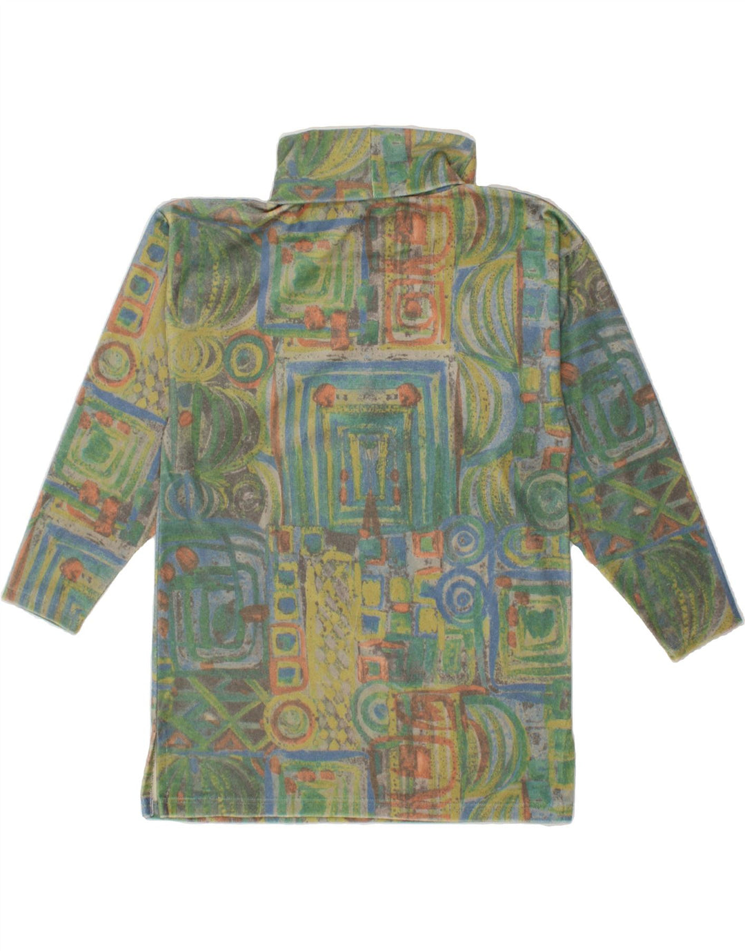VINTAGE Top supradimensionat pentru femei cu mânecă lungă EU 36 Mic Multicolor