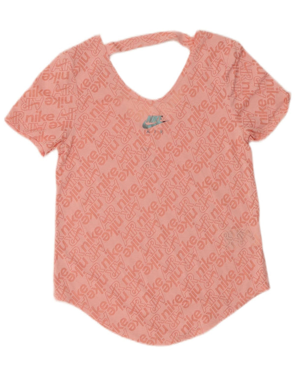 Tricou grafic Nike pentru femei Top UK 6 XS bumbac roz