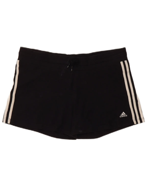 Pantaloni scurți sport Adidas pentru femei UK 22 XL, bumbac negru