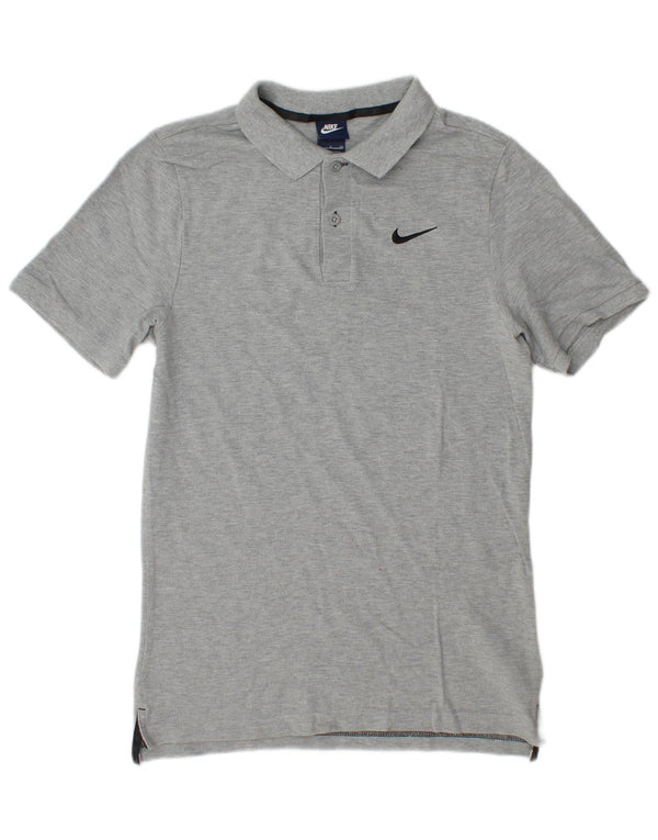 Tricou polo Nike pentru bărbați, bumbac gri mic
