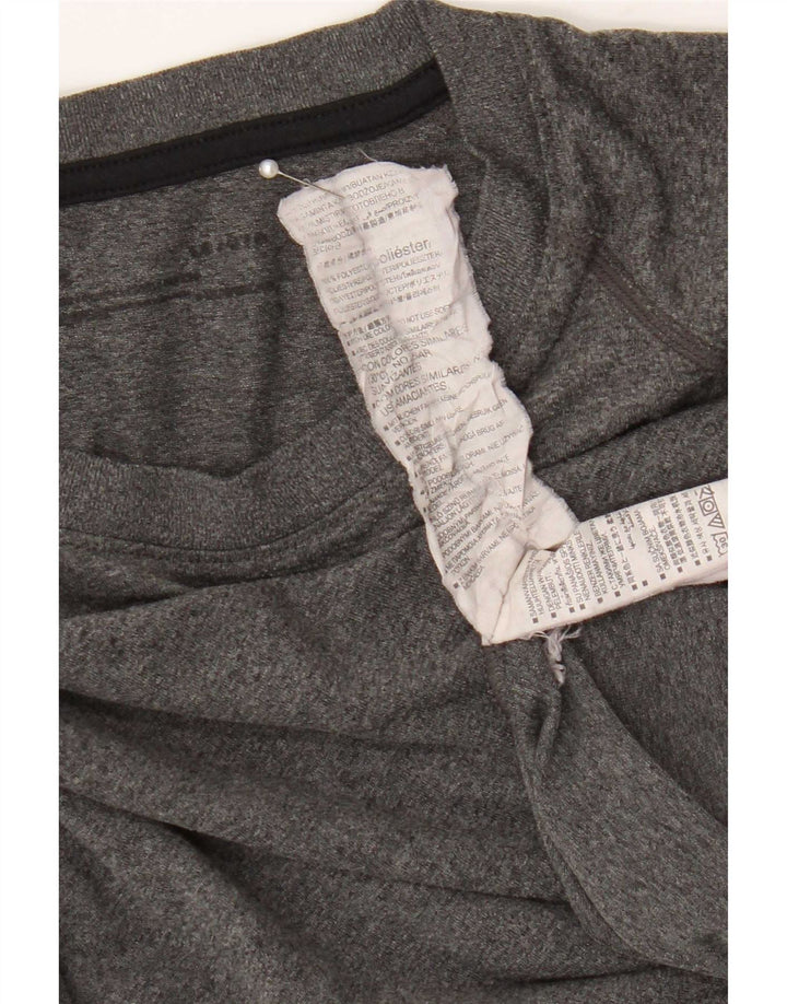 Tricou Under Armour pentru bărbați Top mare, gri poliester pătat