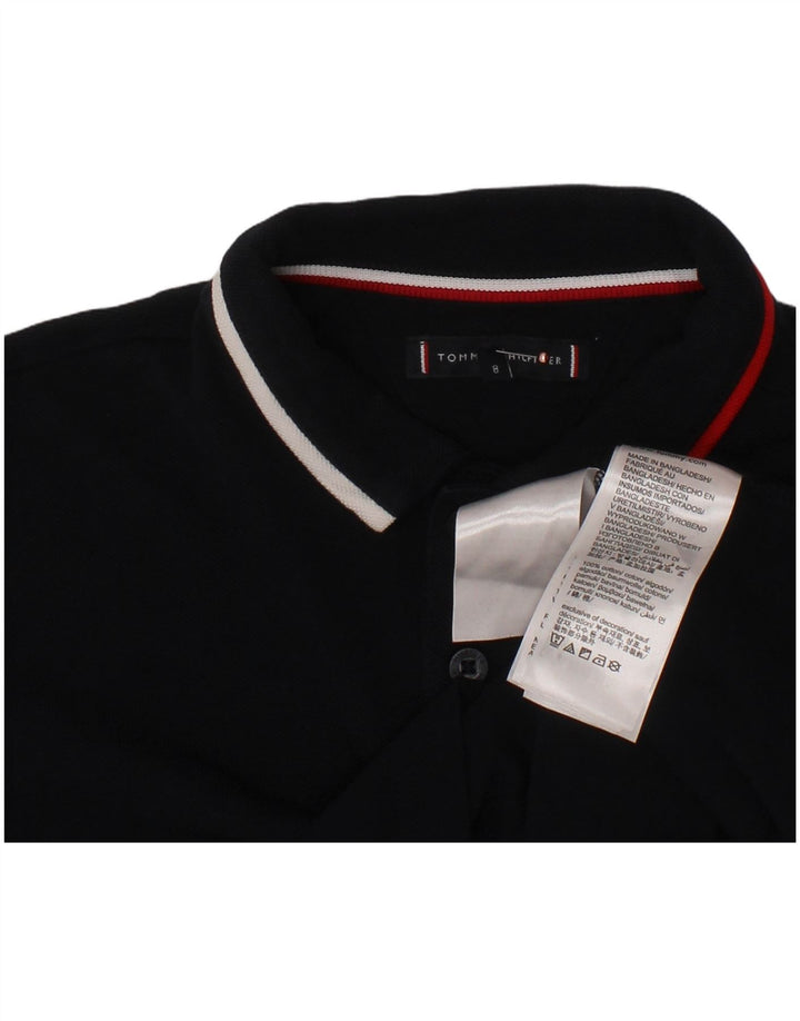 TOMMY HILFIGER Tricou Polo Băieți 7-8 Ani Bumbac Bleumarin