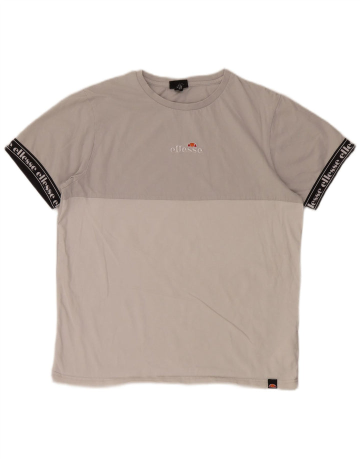 Tricou grafic pentru bărbați Ellesse Top, gri mediu, bumbac color bloc
