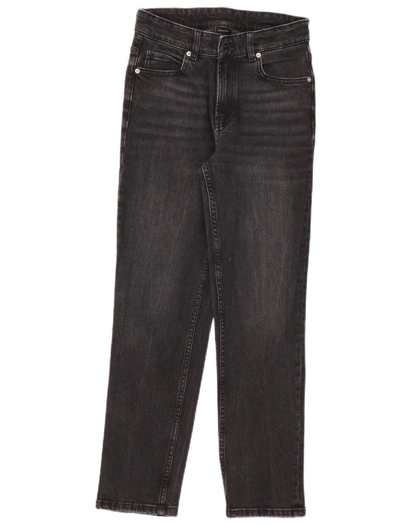 Blugi drepti pentru femei Massimo Dutti EU 34 2XS W24 L26 bumbac negru
