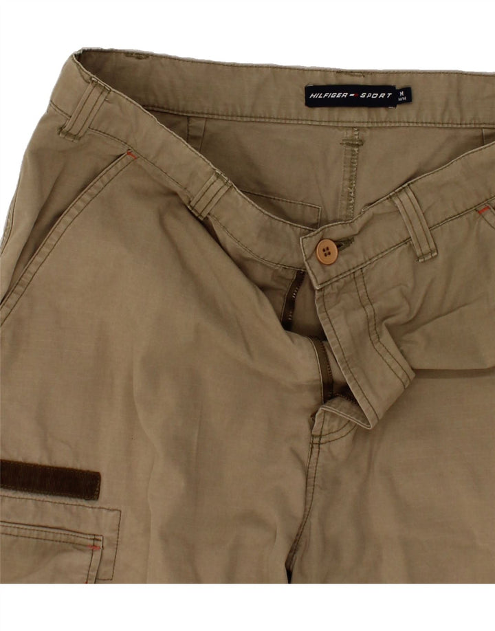 TOMMY HILFIGER Mens Cargo Shorts Medium W34 Brown Cotton Classic Vintage Tommy Hilfiger and Second-Hand Tommy Hilfiger from Messina Hembry 