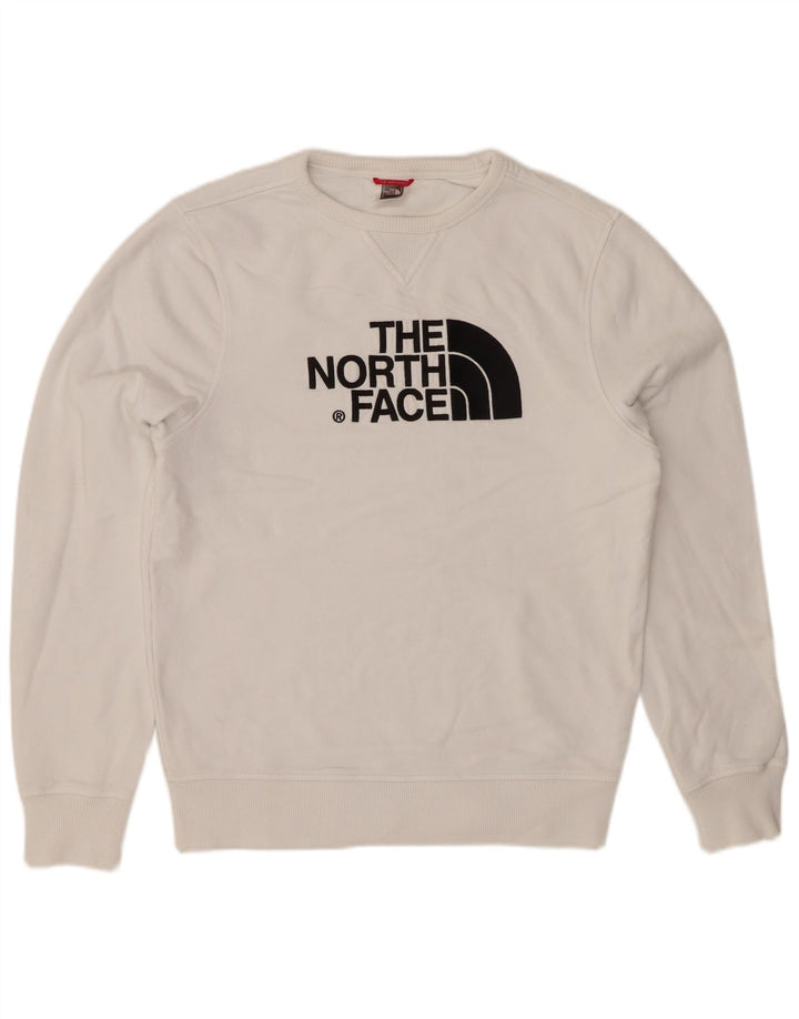 Hanorac grafic pentru bărbați THE NORTH FACE Pulover mic, alb, bumbac