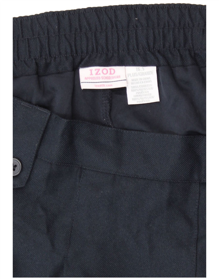 Fusta mini plisată pentru femei Izod UK 16 2XL W32 Poliester bleumarin