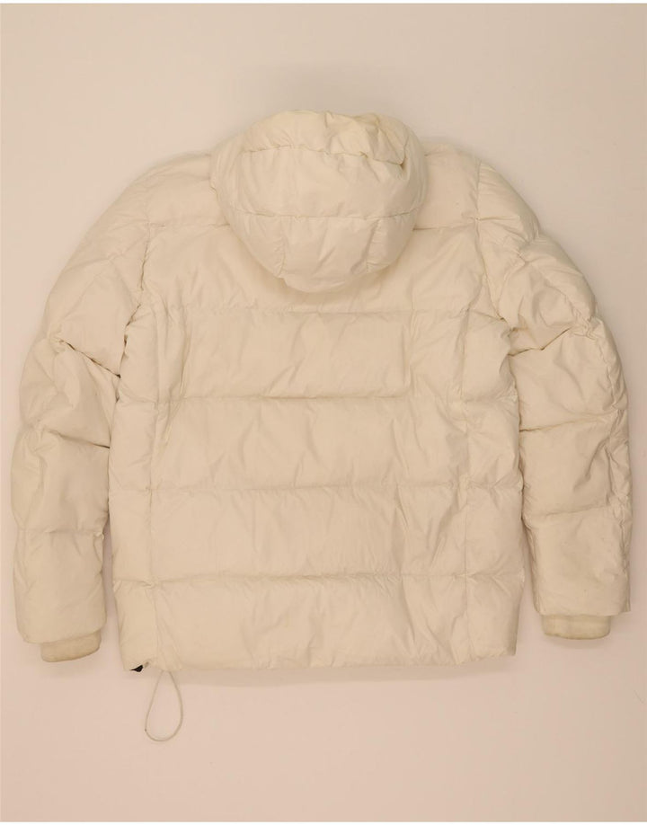 Jachetă căptușită Anorak cu glugă pentru bărbați Woolrich UK 40 Large White