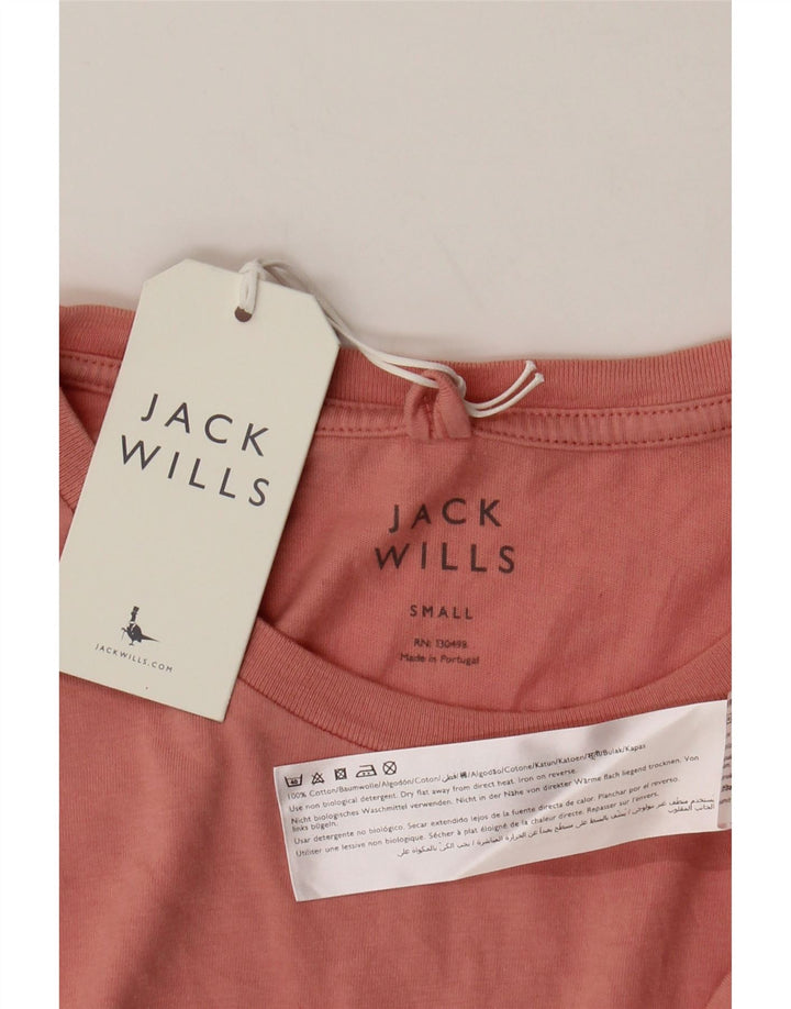 Tricou Jack Wills pentru bărbați Top mic din bumbac roz