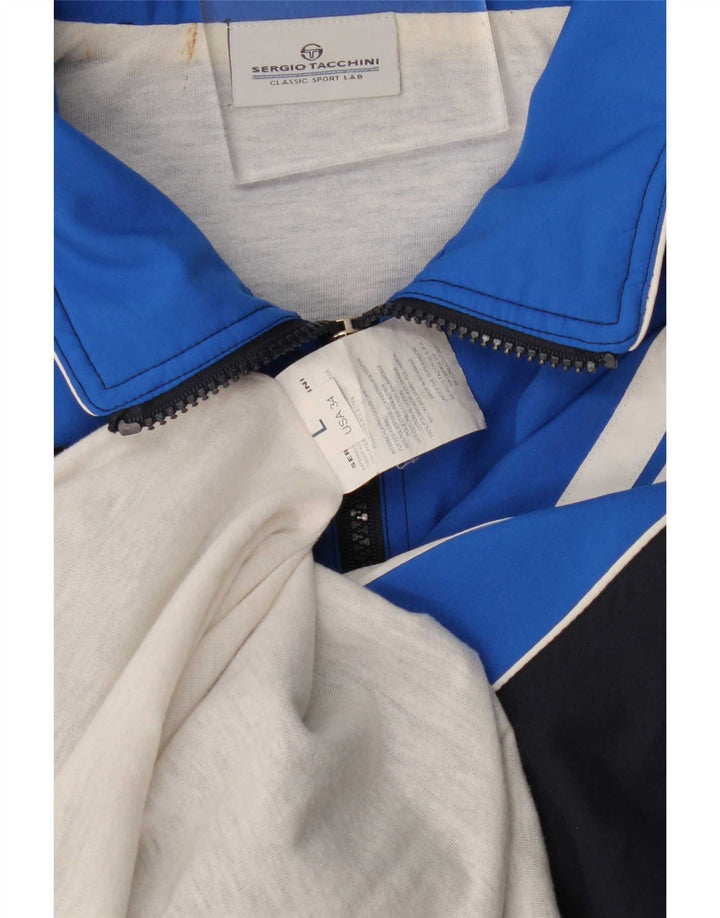 Sergio Tacchini Trening pentru bărbați Jachetă mare, albastru bleumarin, color block
