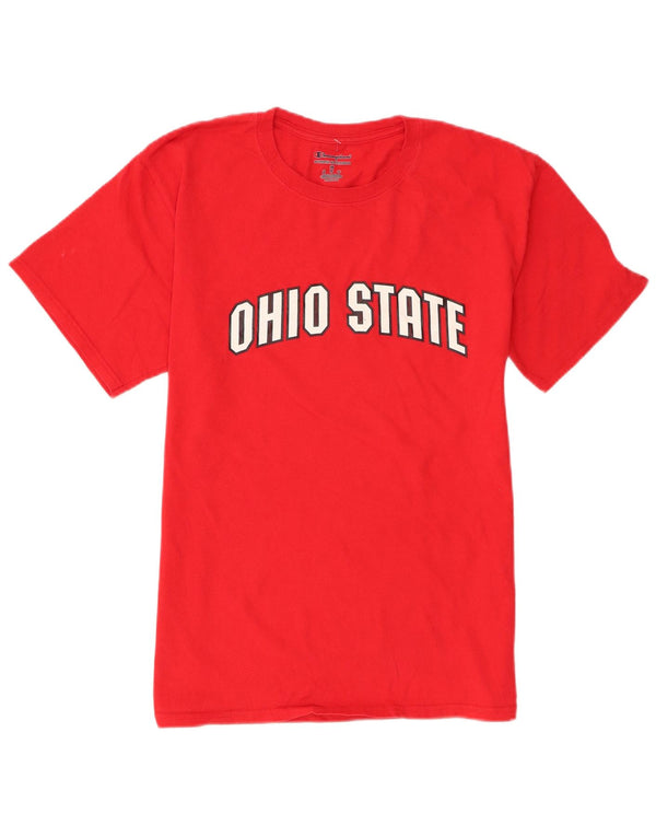 Tricou cu grafică Champion pentru bărbați Ohio State Top Medium Red