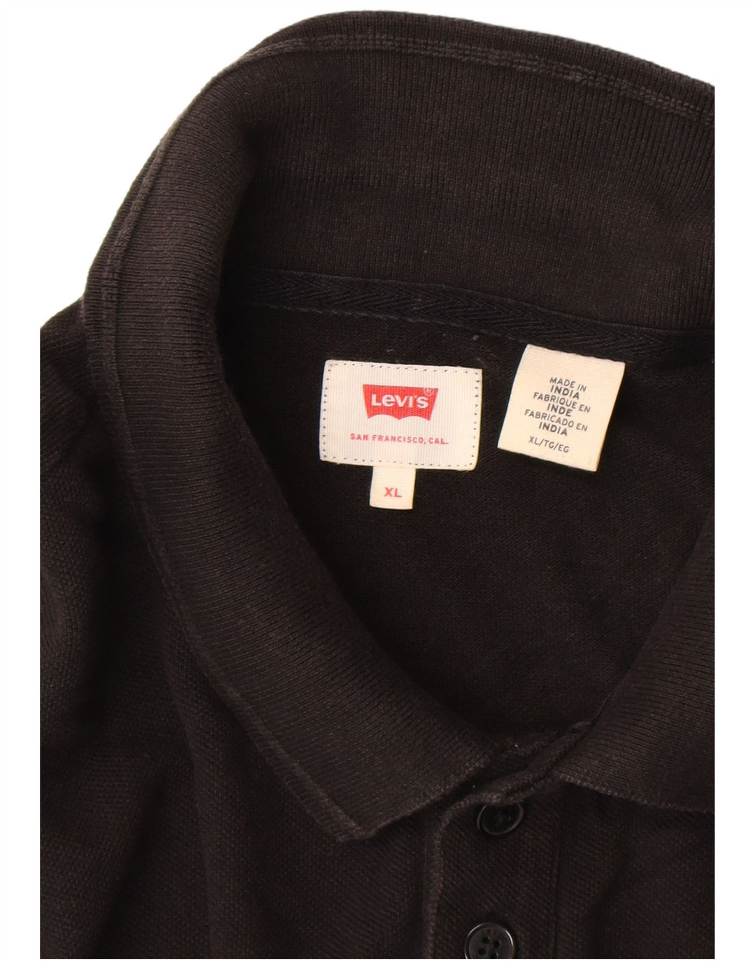 Tricou polo pentru bărbați LEVI'S XL negru