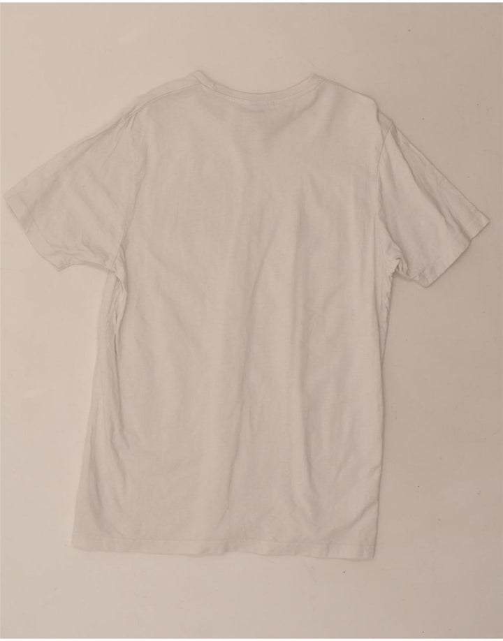 ELLESSE Mens Graphic T-Shirt Top Large White Cotton Vintage Ellesse and Second-Hand Ellesse from Messina Hembry 