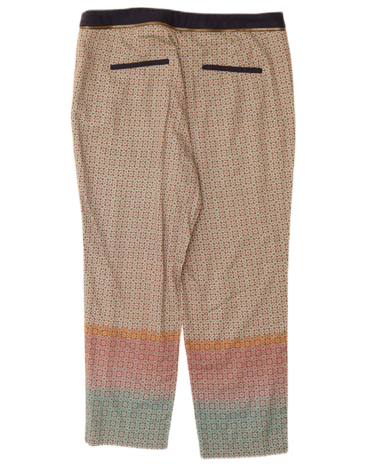 Pantaloni tăiați pentru damă Zara EU 40 Mediu L30 L24 Multicolor Geometric