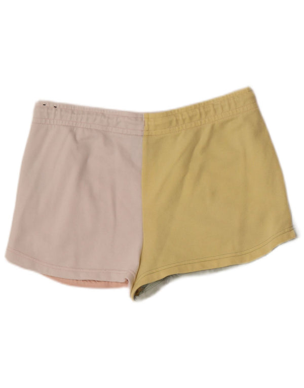Pantaloni scurti sport Nike pentru femei UK 16, mari, multicolor, color block, bumbac
