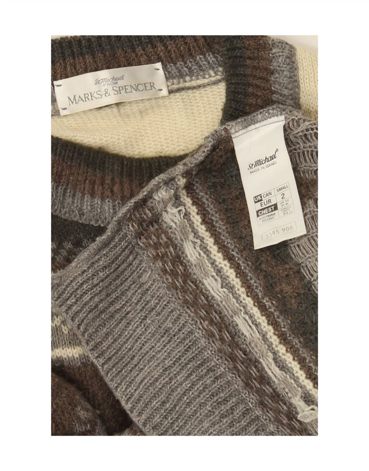 Marks & Spencer Pulover St. Michael Crew Gât pentru bărbați, maro mic