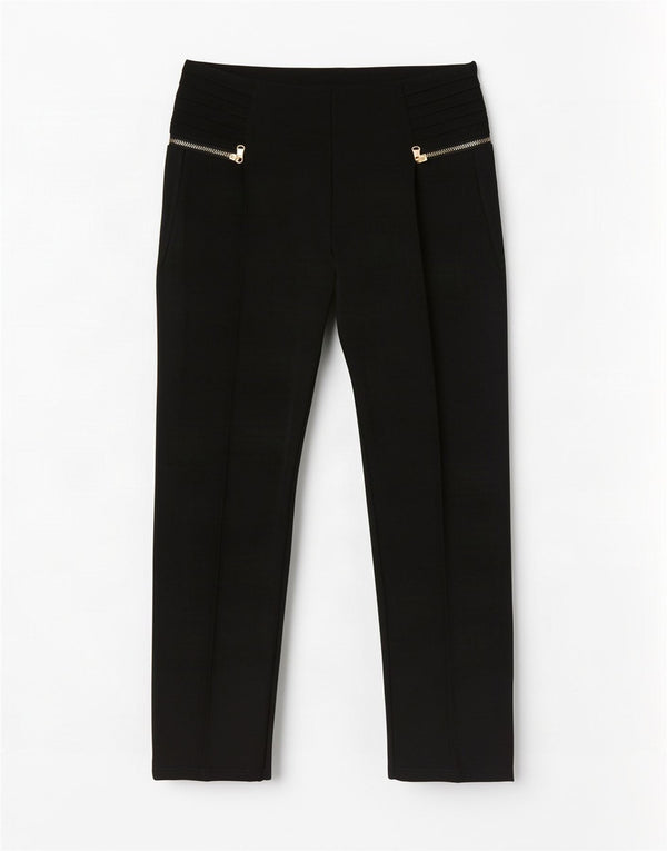 Pantaloni tăiați pentru femei Zara Medium L28 L25 Negri