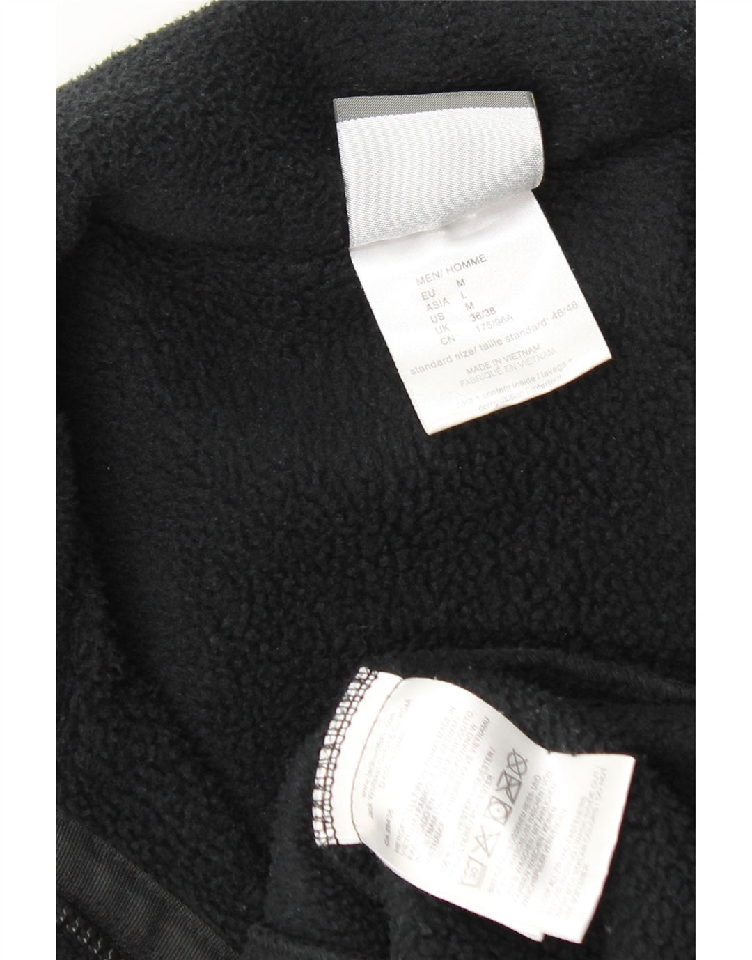 JACK WOLFSKIN Jachetă pentru exterior pentru bărbați din fleece UK 36/38 Poliester negru mic