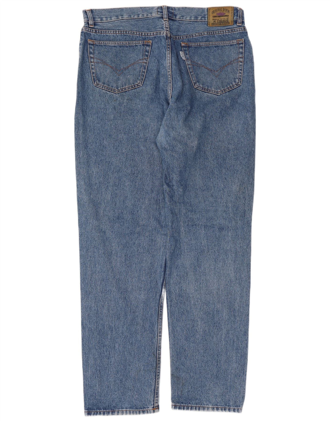 Blugi drepți pentru bărbați vintage W38 L34 bumbac albastru