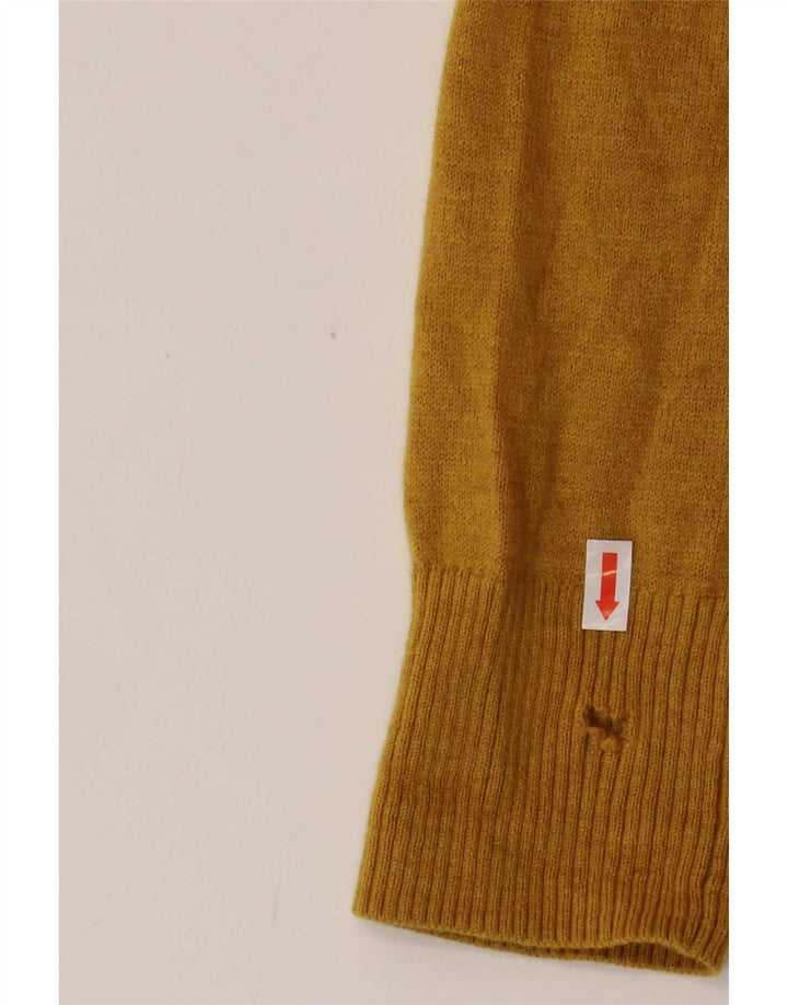 Pulover cardigan pentru femei Fat Face UK 12 Lână galbenă medie