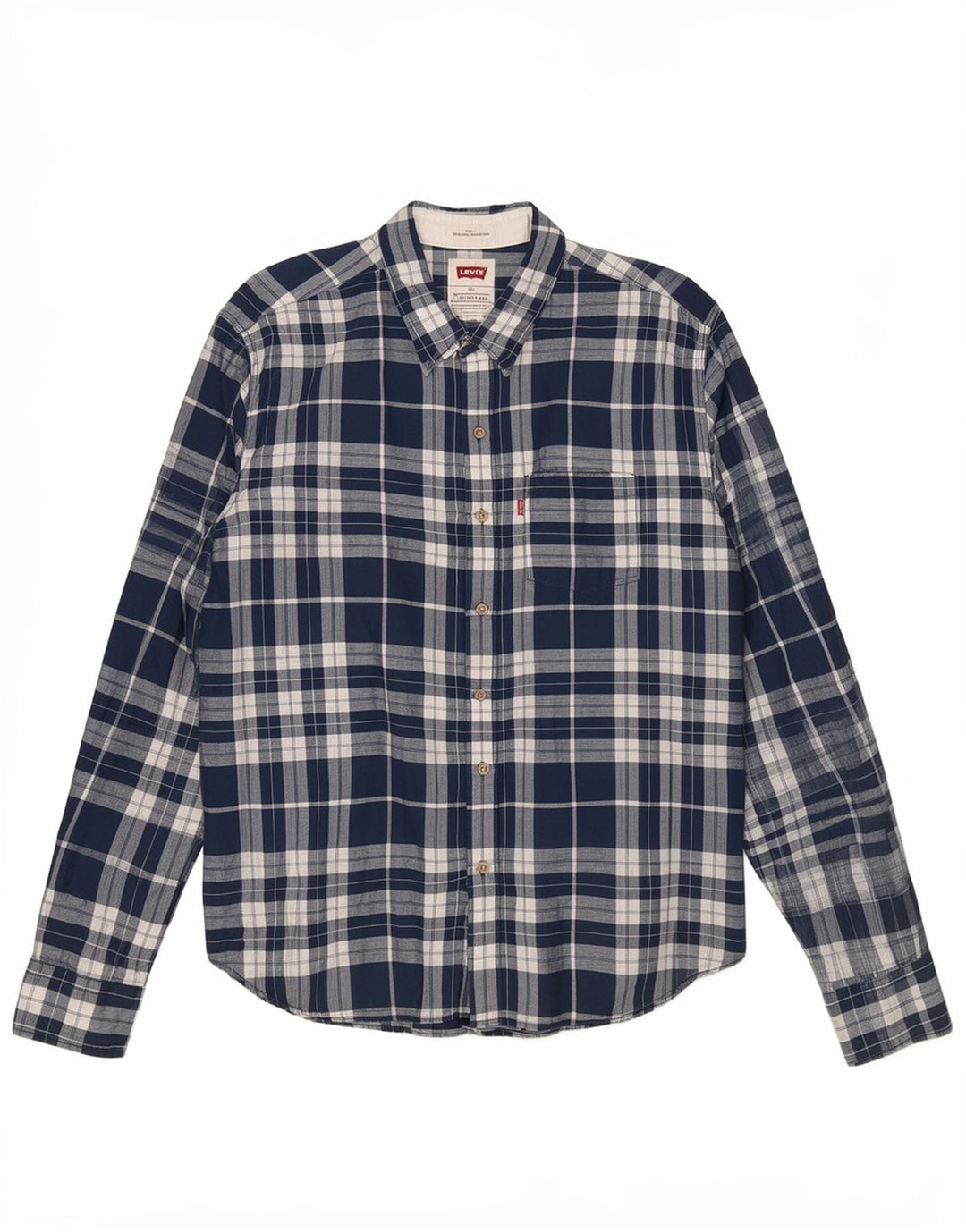 Cămașă pentru bărbați Levi's 2XL, albastru, in carouri