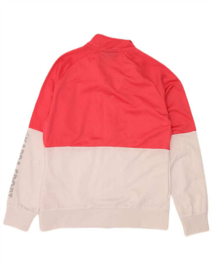 Jachetă de top pentru trening grafic Kappa pentru femei UK 16, mare, roșu, color block