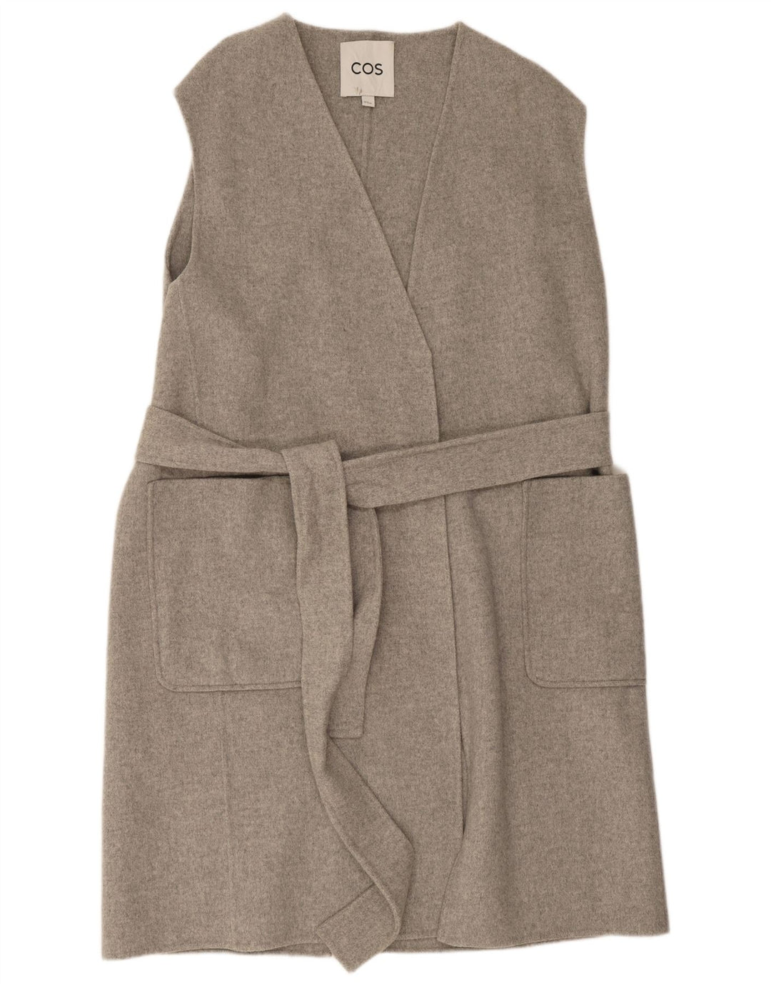 Gilet supradimensionat pentru femei Cos UK 14 Medium Gri Lână
