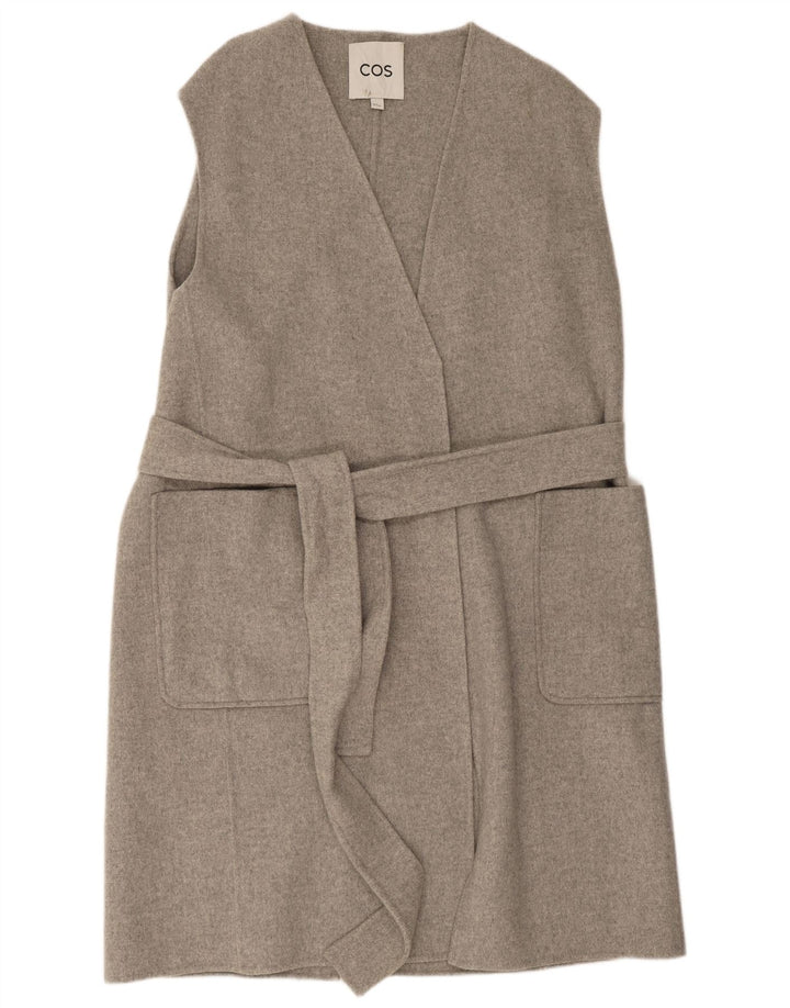 Gilet supradimensionat pentru femei Cos UK 14 Medium Gri Lână