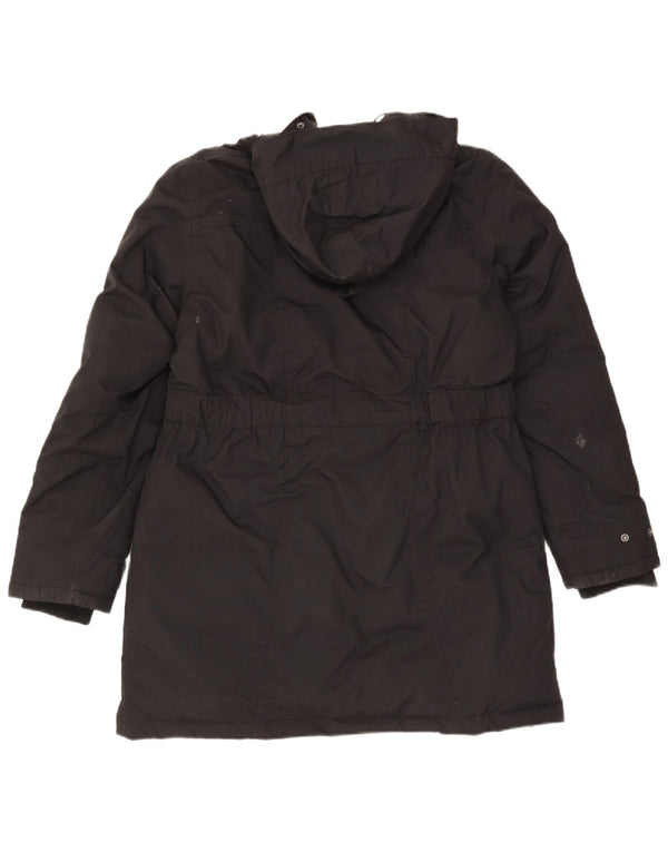 Manton căptușit cu glugă pentru femei Mountain Warehouse UK 14 Poliester negru mare