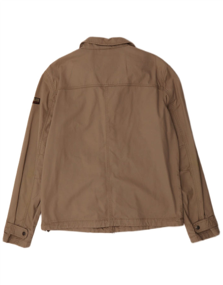 Bomber Napapijri pentru femei UK 18 XL, bumbac, bej