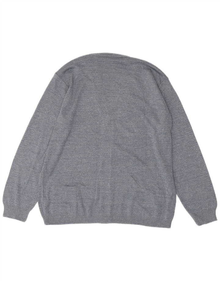 Pulover cardigan Rodes pentru bărbați 2XL albastru Argyle/Diamond Acrylic