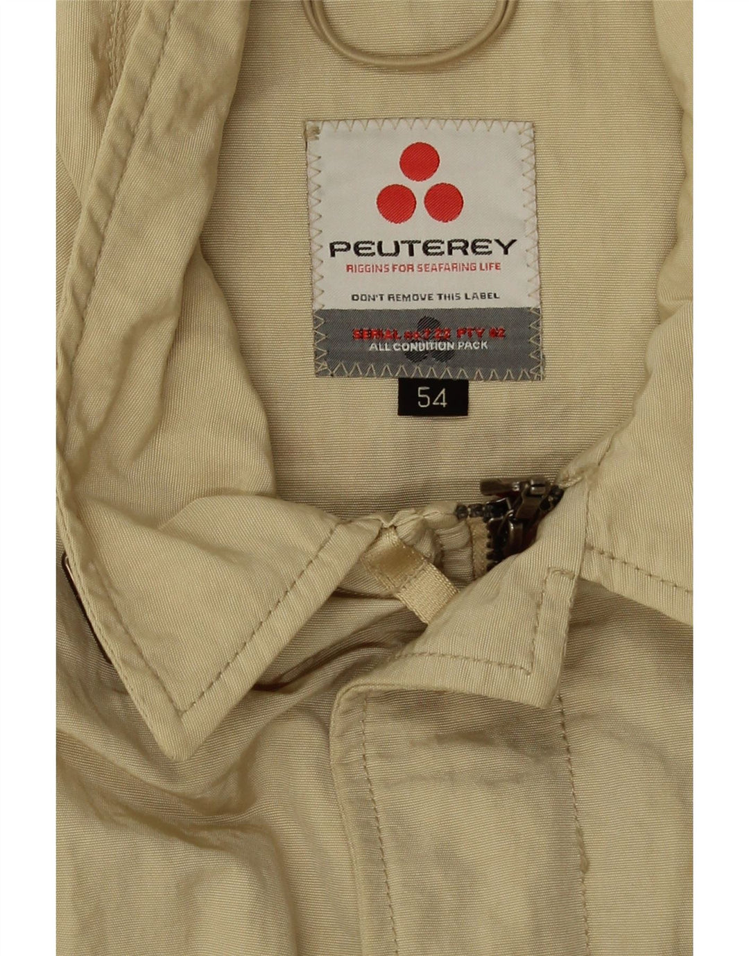 PEUTEREY Jachetă Bomber Crop pentru Damă IT 54 3XL Bej Poliamidă