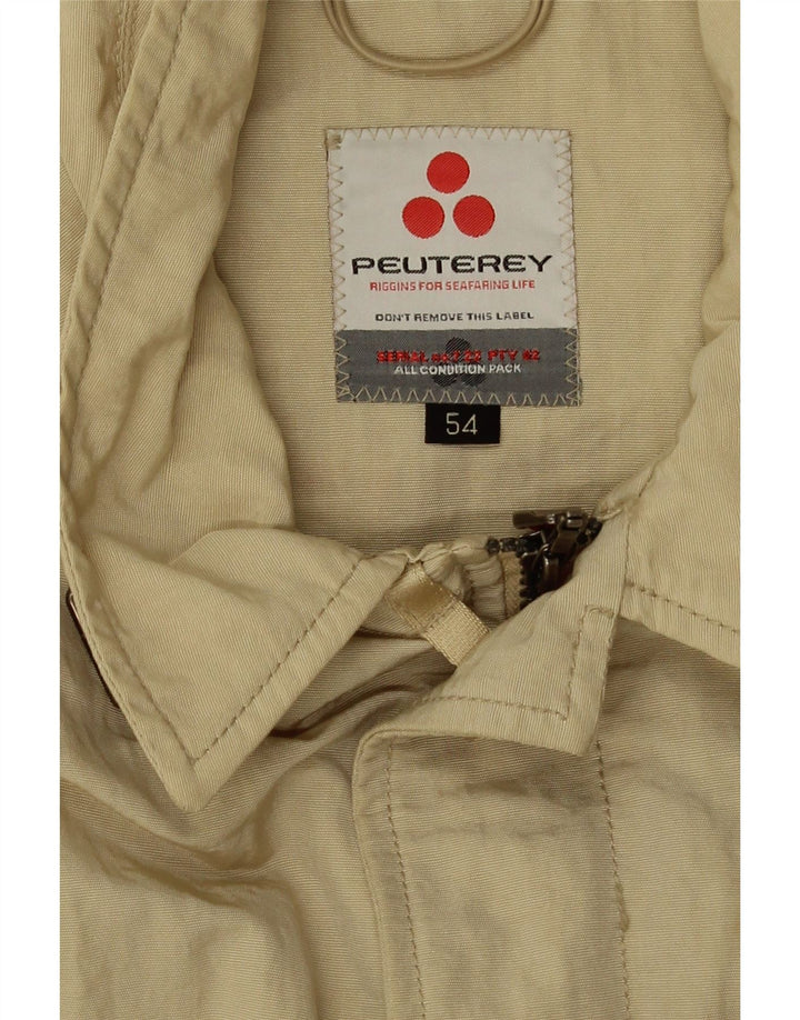 PEUTEREY Jachetă Bomber Crop pentru Damă IT 54 3XL Bej Poliamidă