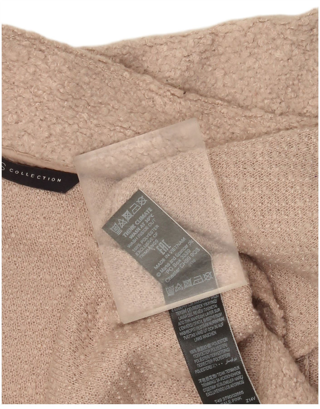 Palton pentru femei Marks & Spencer UK 18 XL roz poliester