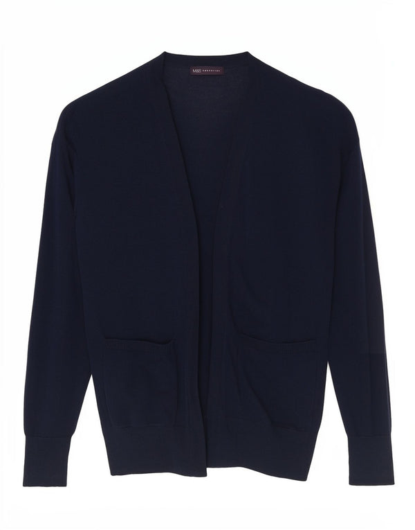 Pulover cardigan deschis pentru femei Marks & Spencer UK 6 XS bleumarin