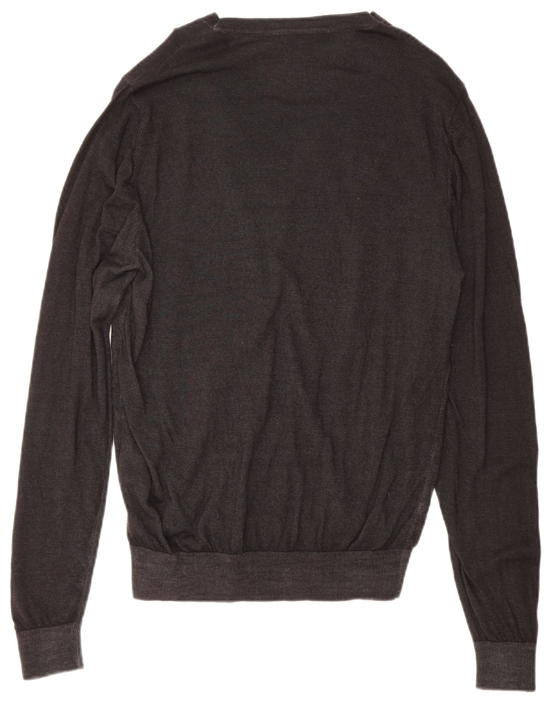 REPLAY Mens Cardigan Sweater XL Black Wool
