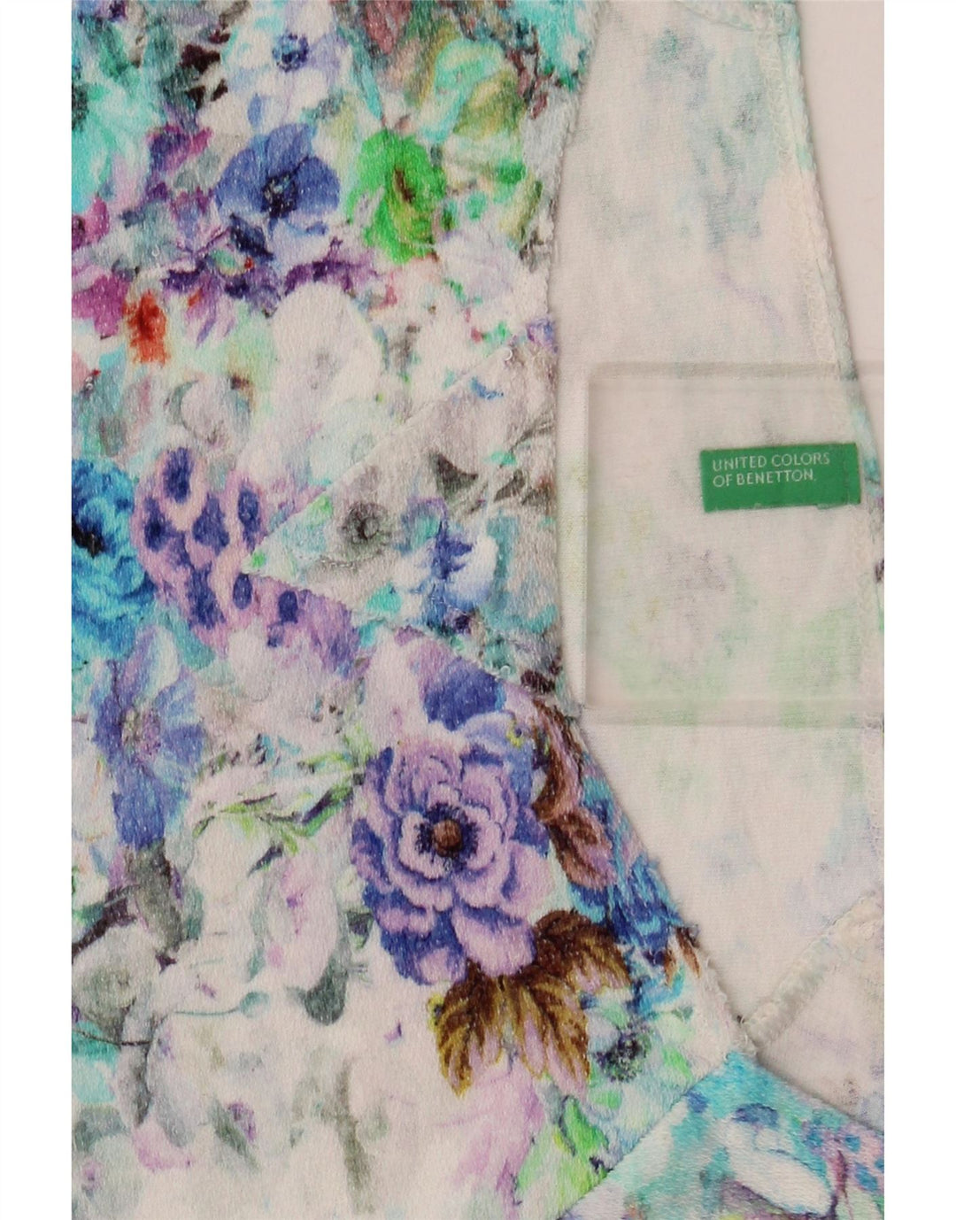 BENETTON Tricou pentru femei Top UK 14 Large Multicolor Floral