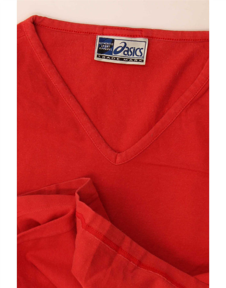 Top femei Asics cu mânecă lungă UK 8 Small Red