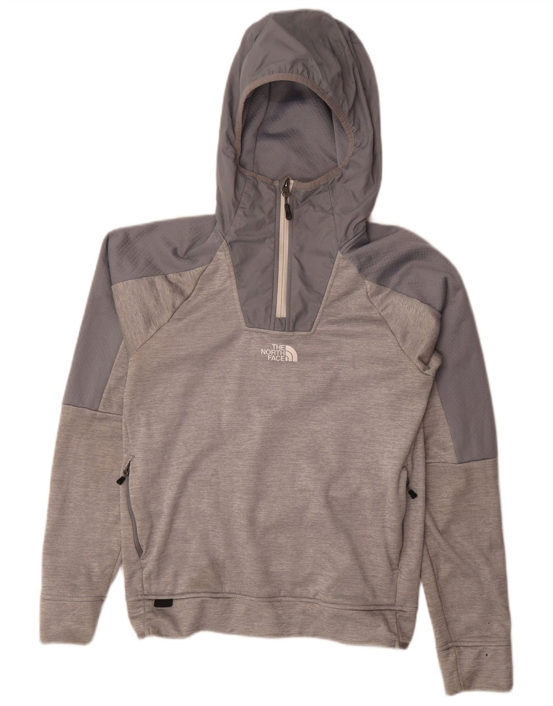 Pulover The North Face pentru bărbați, cu fermoar și gât, din poliester color bloc