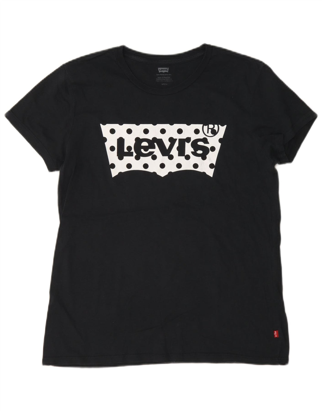 Tricou grafic supradimensionat pentru femei Levi's Top UK 10 Small Black