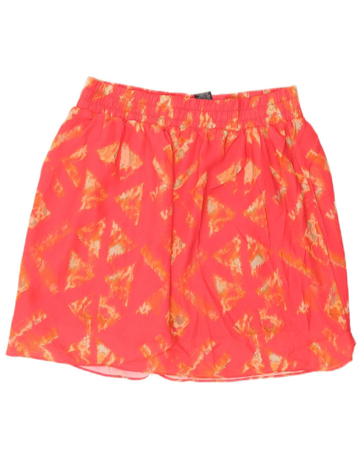 Fusta mini pentru femei MOSSIMO mare W32 poliester geometric geometric