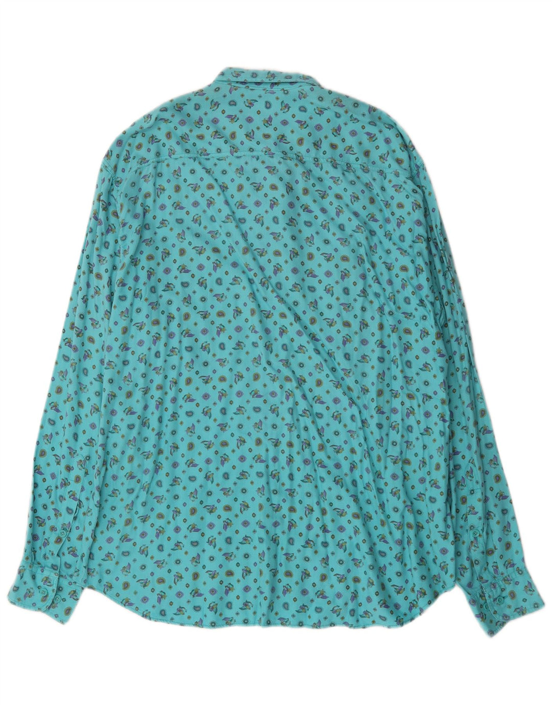 Cămașă pentru bărbați Benetton XL Turcoaz Modal Bird
