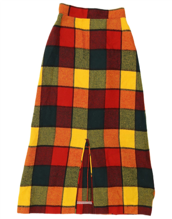 Fusta Maxi pentru femei David Smith US 8 Medium W26 Multicolor Check