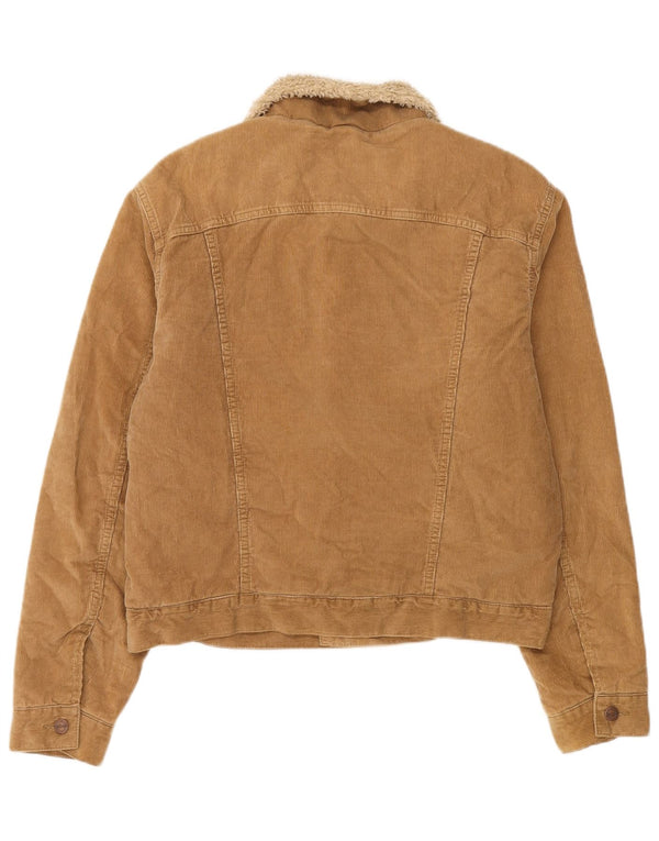 Jachetă pentru bărbați Wrangler Sherpa din velur, UK 40, mare, bej, bumbac